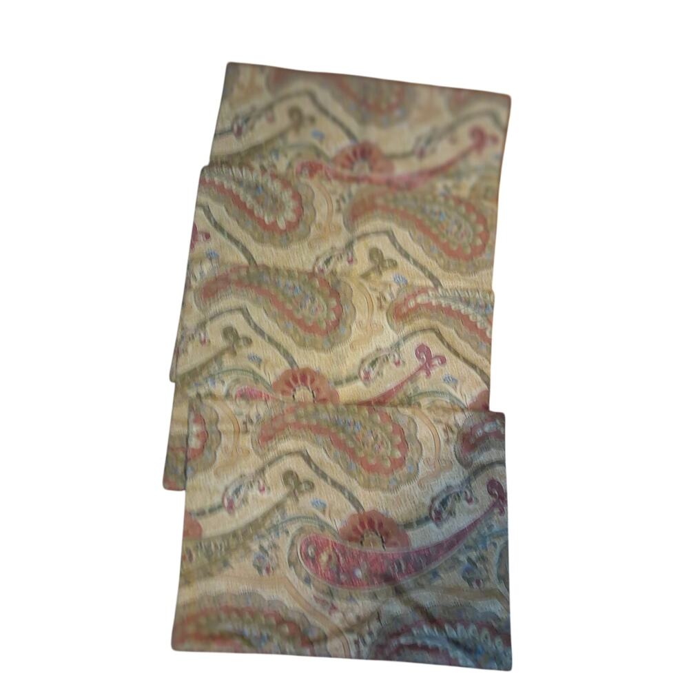 Pottery Barn outlet 4 placemats paisley